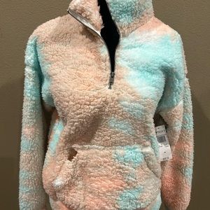 Clearance Sale Roxy WomenJuniors Bonfires  Nautilus Tie Dye Fleece Sweatshirt XS